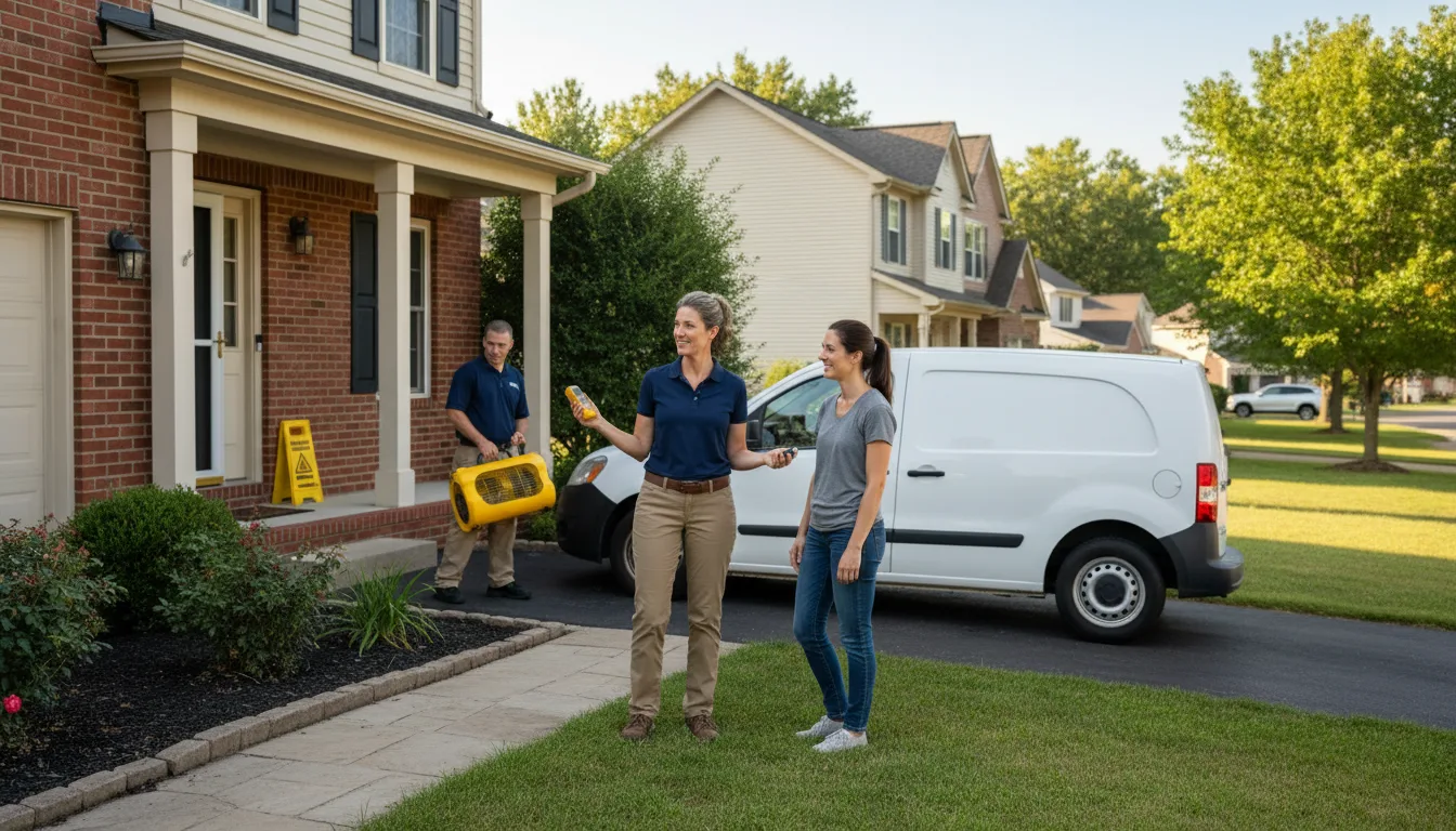 Residential water damage restoration in Algonquin, IL